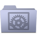 System Preferences Folder Lavender icon